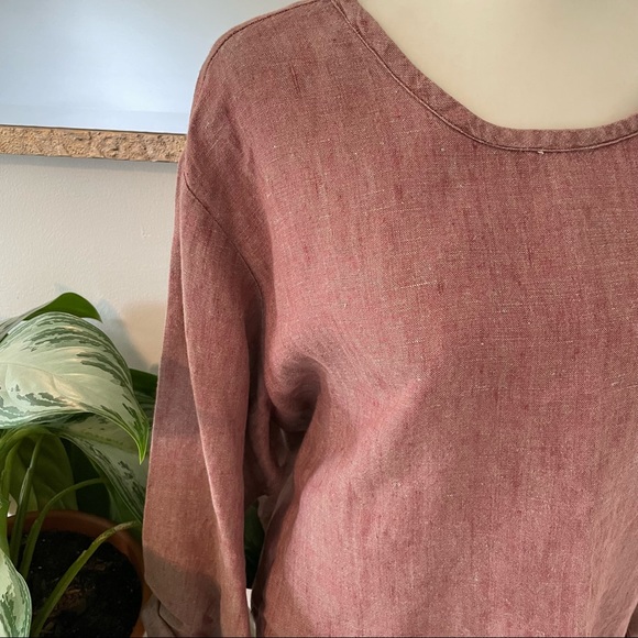 FLAX Linen Long Sleeve Tunic - Picture 2 of 5